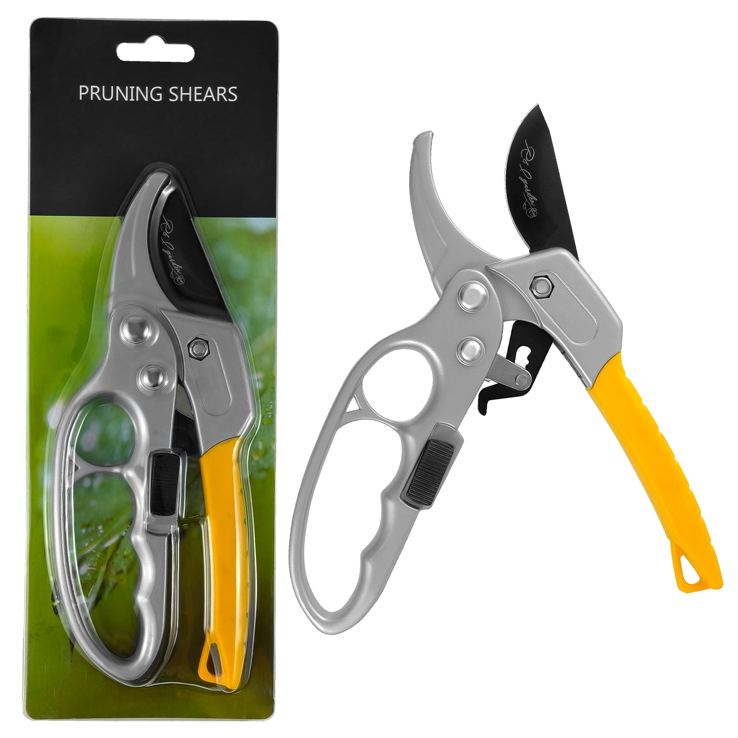 High Quality SK5 Steel PP Handle Branch Cutter Tools Garden Pruning Shears Scissors Ratchet Pruner
