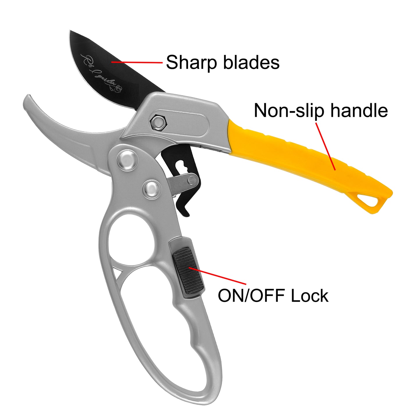 High Quality SK5 Steel PP Handle Branch Cutter Tools Garden Pruning Shears Scissors Ratchet Pruner