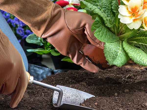Rose Pruning Gloves for Men and Women - Thorn Proof Goatskin Leather Gardening Gloves with Gauntlet