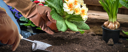 Rose Pruning Gloves for Men and Women - Thorn Proof Goatskin Leather Gardening Gloves with Gauntlet
